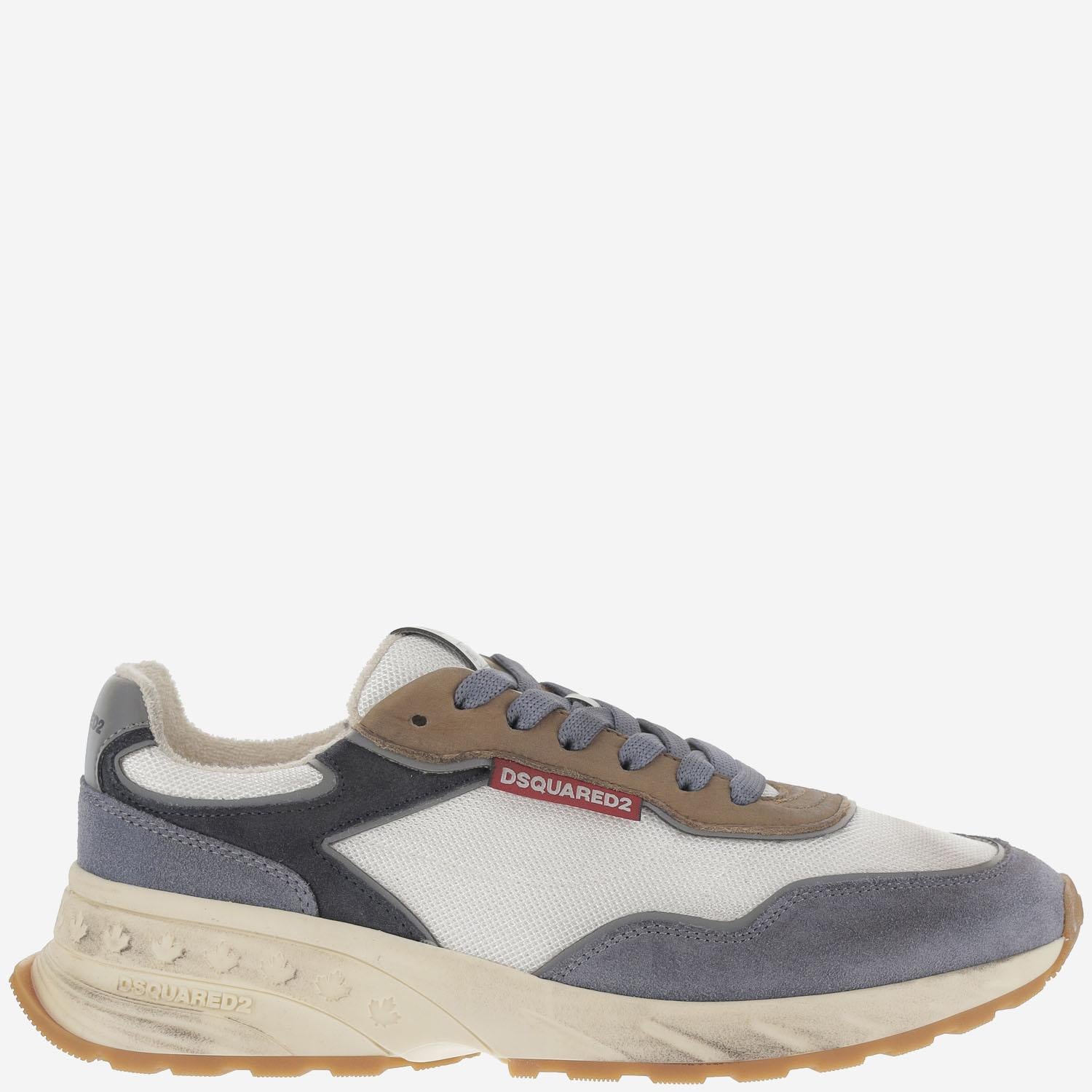 SNEAKERS SPRINTER IN MESH E PELLE CON LOGO SNM0400 23808186M4035* DSQUARED2 