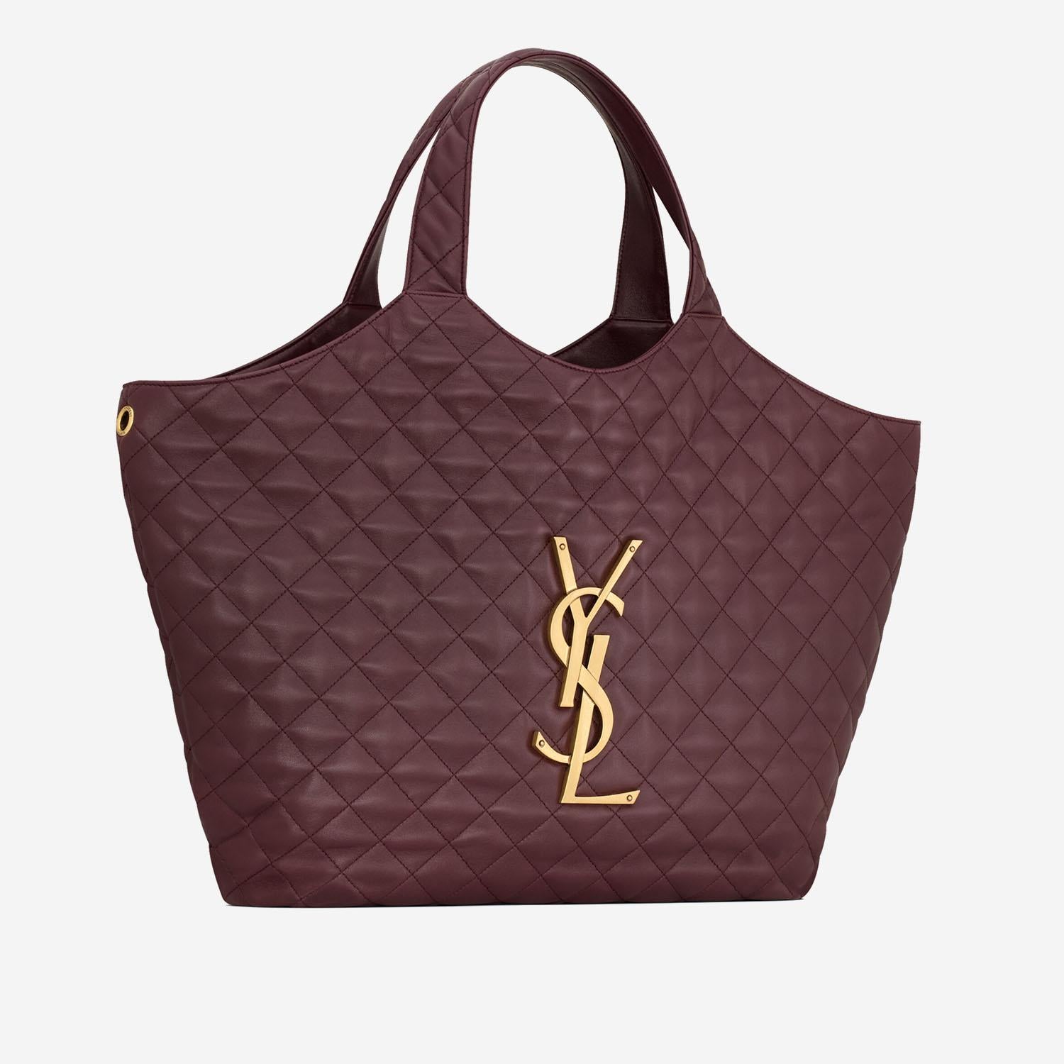 BORSA ICARE IN NAPPA TRAPUNTATA 698651 AAANG6195 SAINT LAURENT 