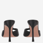 DÉCOLLETÉ MINI CAMELIA IN RASO MINICAMELIASLIPPER 95BLACKWHITE AMINA MUADDI 