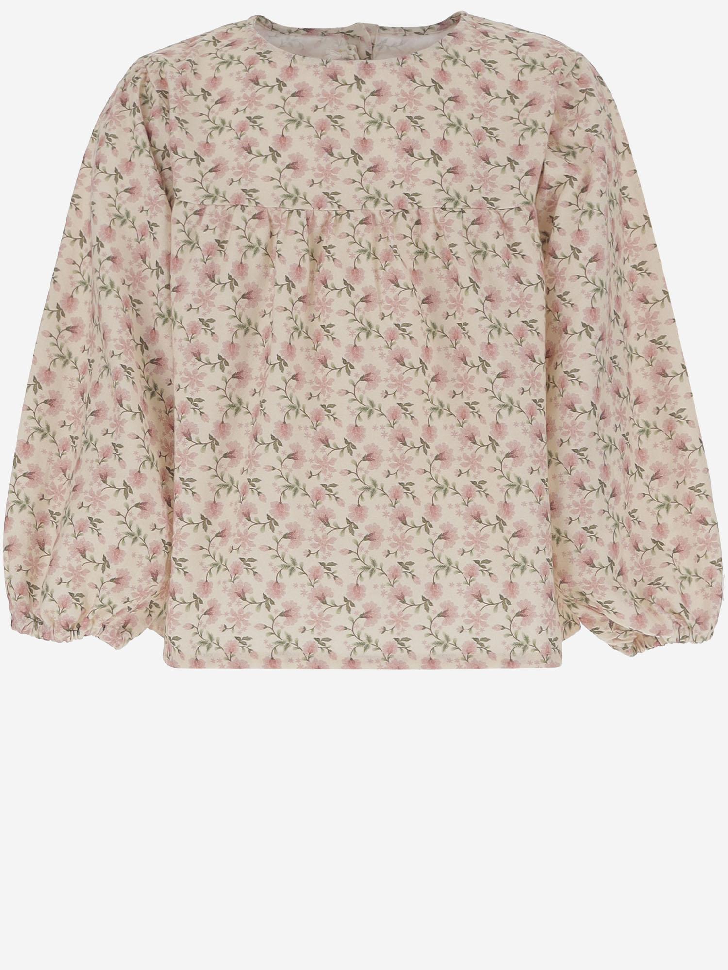 ABITO IN COTONE CON MOTIVO FLOREALE 03548099 066 BABE & TESS KIDS 