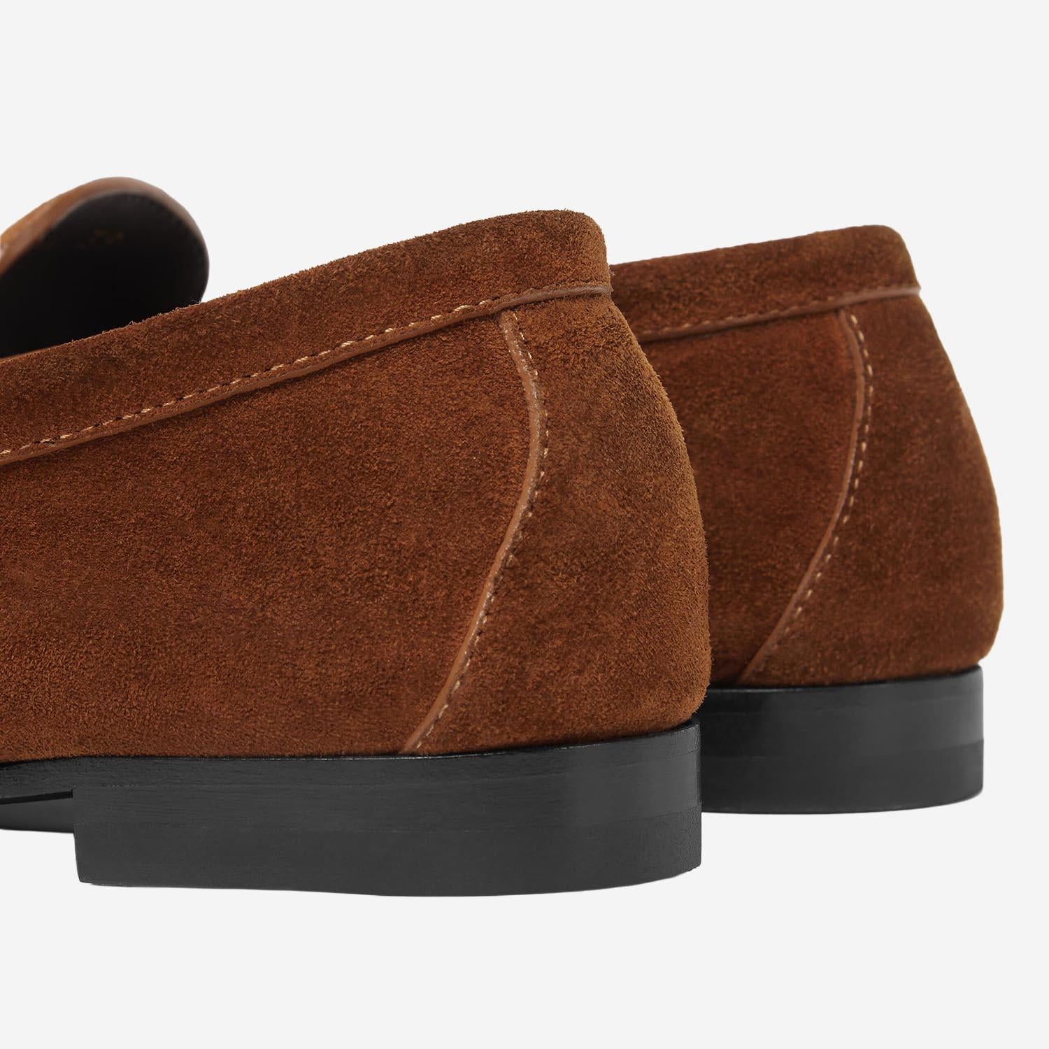 MOCASSINI MEDUSA IN PELLE SCAMOSCIATA 1023348 1A098921NG8V VERSACE 