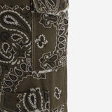 JEANS IN COTONE CON MOTIVO BANDANA DAM26B01 ARMY DONT @ ME 