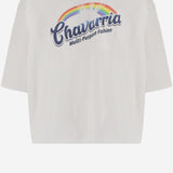 T-SHIRT IN COTONE CON STAMPA ARCOBALENO WCJSY0207 000 WILLY CHAVARRIA 