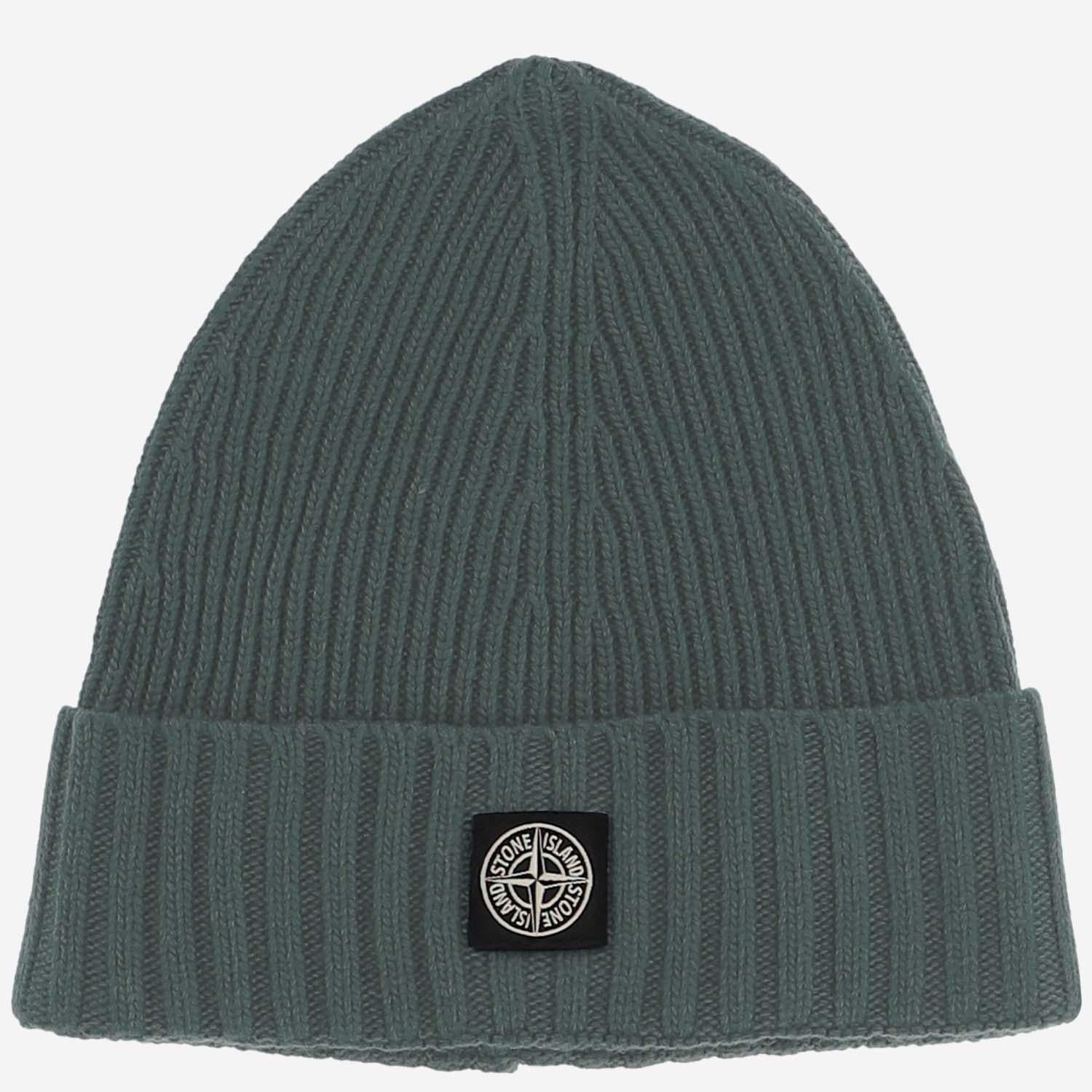 BEANIE IN MISTO LANA CON LOGO N100003 S00M3V0055 STONE ISLAND KIDS 
