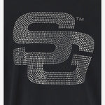 T-SHIRT IN COTONE CON LOGO IN STRASS SG2510108 JETBLACK SUMMER GAMES 