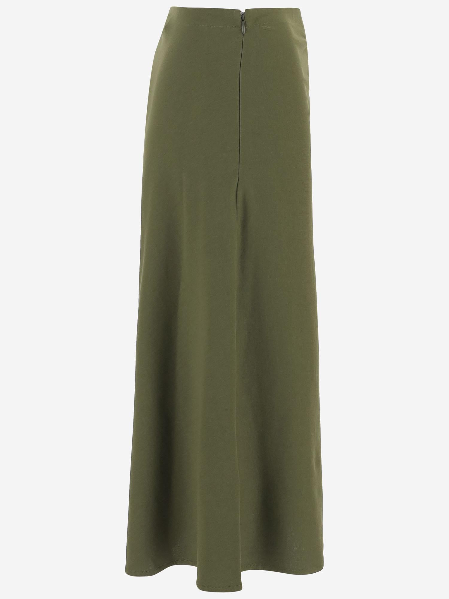 GONNA HEVIRA IN COTONE CON DRAPPEGGIO LATERALE 011116 2603604 DRIES VAN NOTEN 