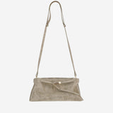BORSA LAUREN IN PELLE LUCIDA LAURENBACALL LAMBSKINTOASTEDCOCONUT BENEDETTA BRUZZICHES 