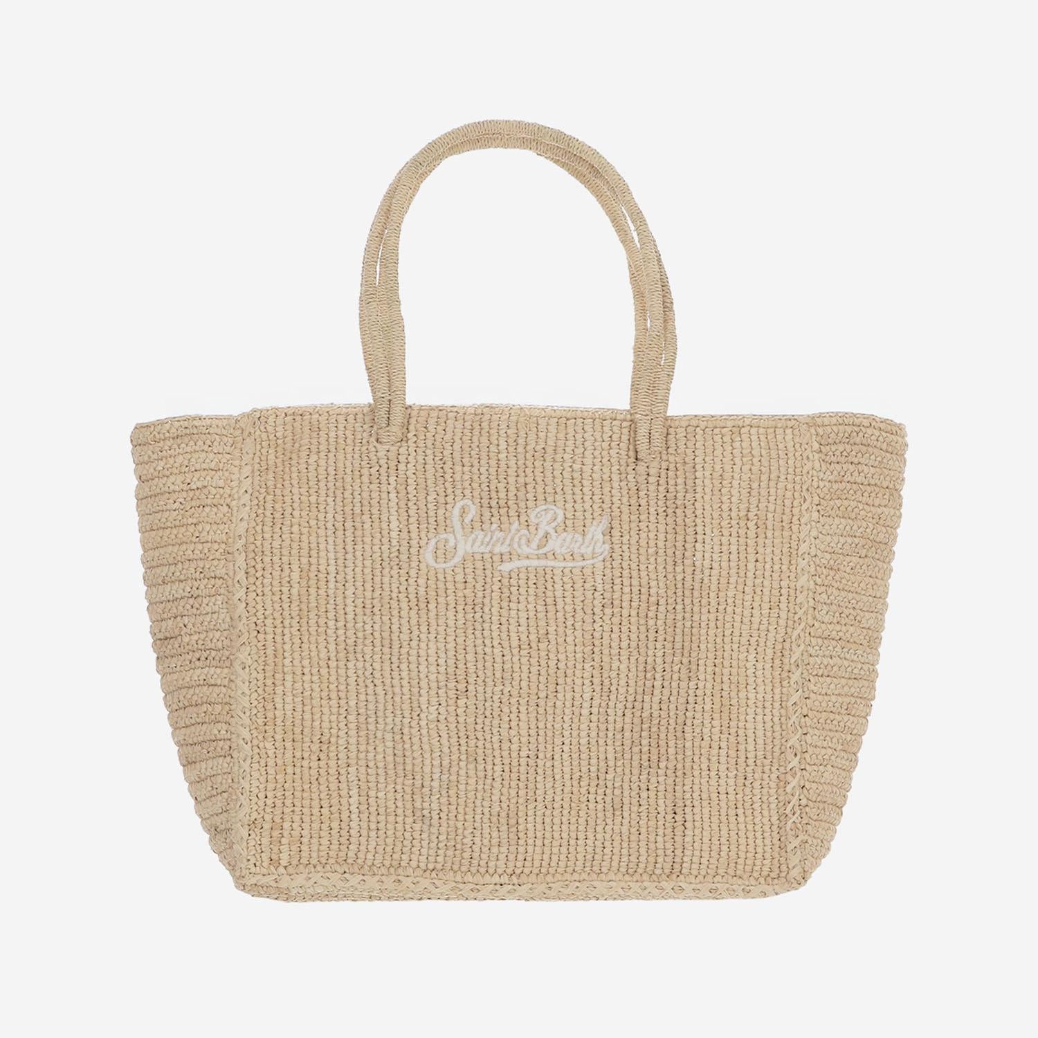 BORSA A MANO IN RAFIA CON LOGO HAND001 00222L MC2 SAINT BARTH 