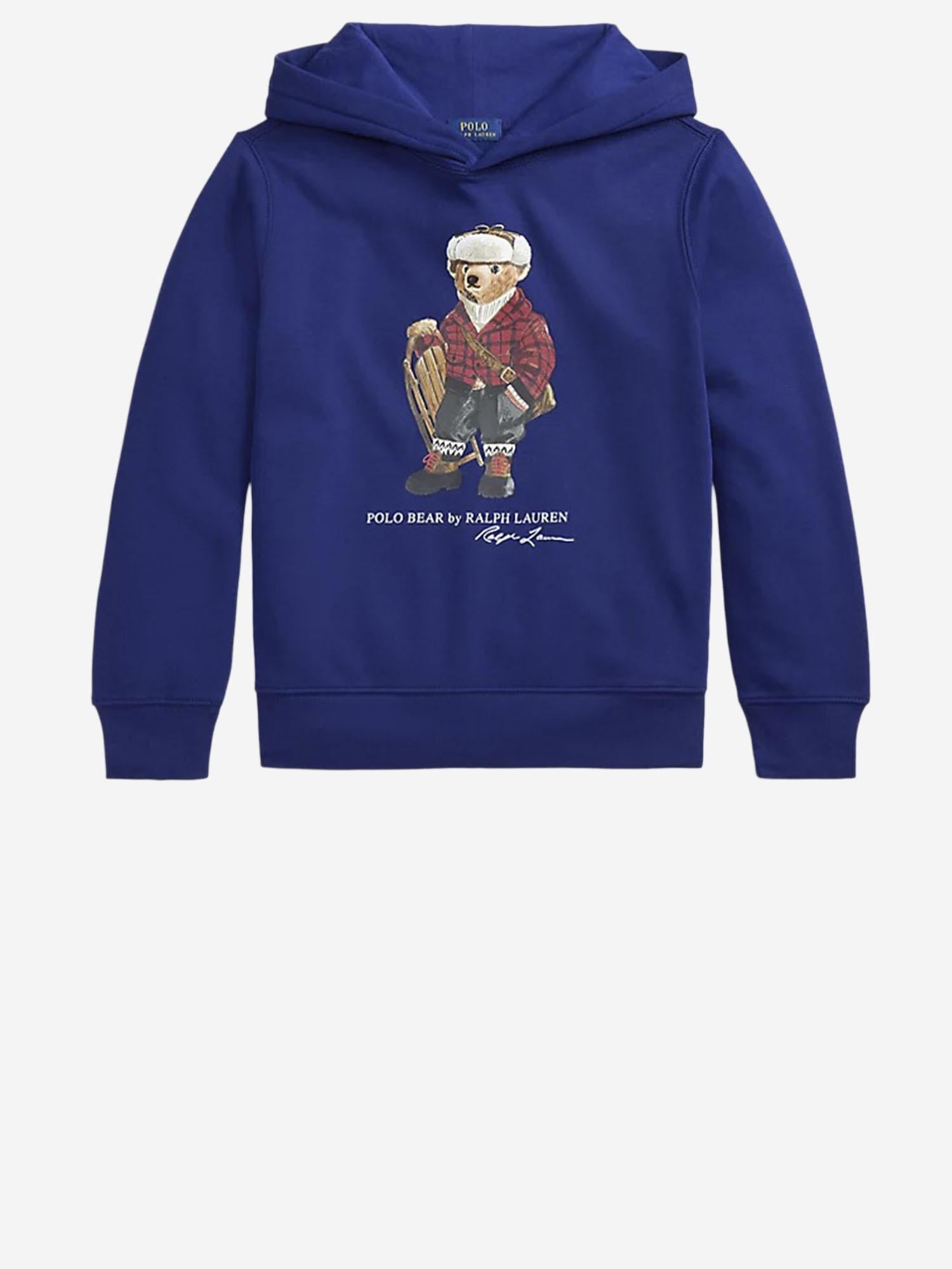 FELPA IN MISTO COTONE CON STAMPA POLO BEAR 323981262 001 POLO RALPH LAUREN KIDS 