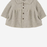 CAPPOTTO IN MISTO LANA 25W220 TORTORA 1+ IN THE FAMILY KIDS 