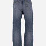 JEANS IN DENIM DI COTONE STRETCH CON MOTIVO BAROCCO 1018013 1A128861D800 VERSACE 