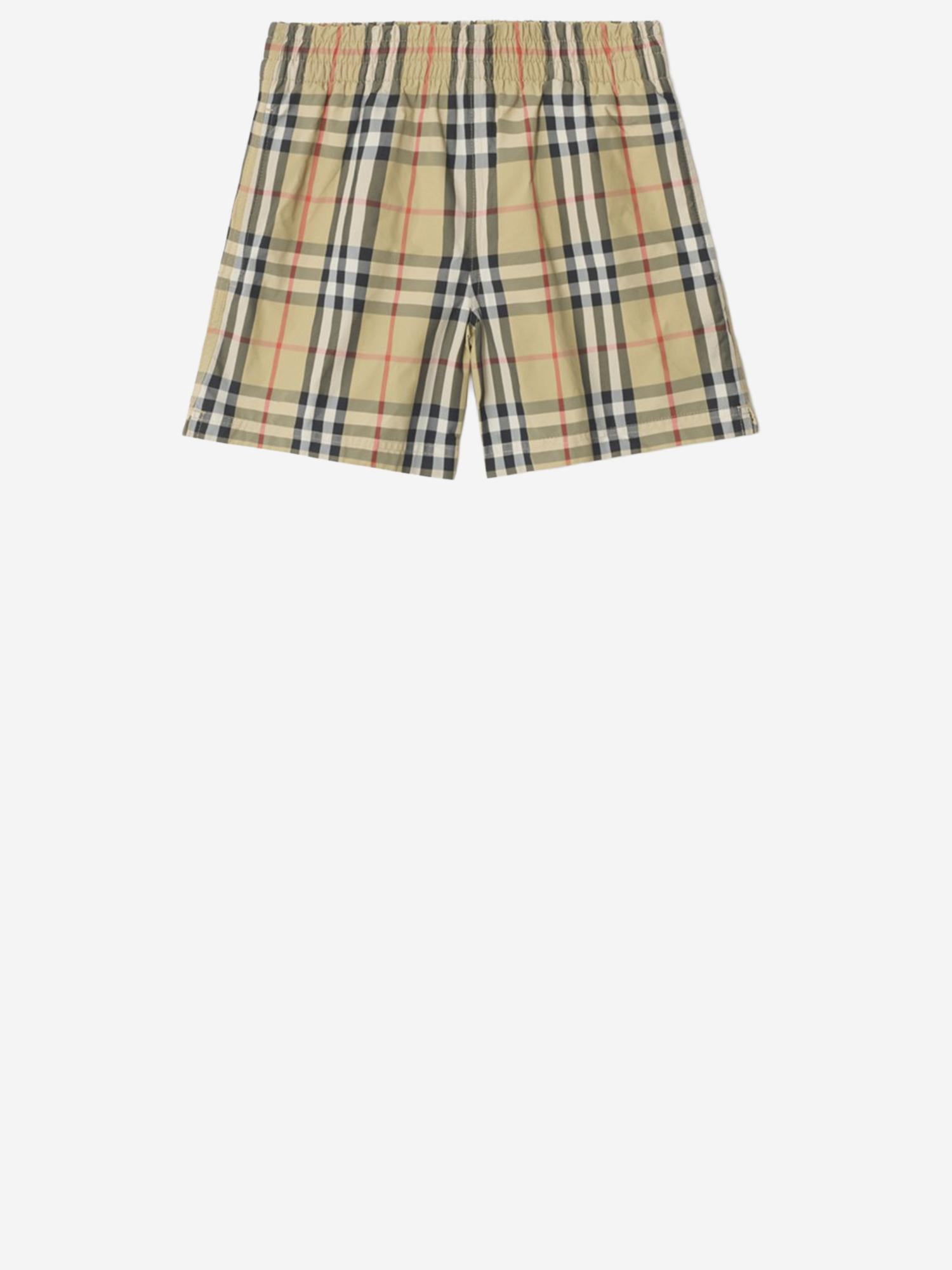 SHORTS DA BAGNO CON MOTIVO CHECK 8117147 SANDIPCHECK BURBERRY KIDS 