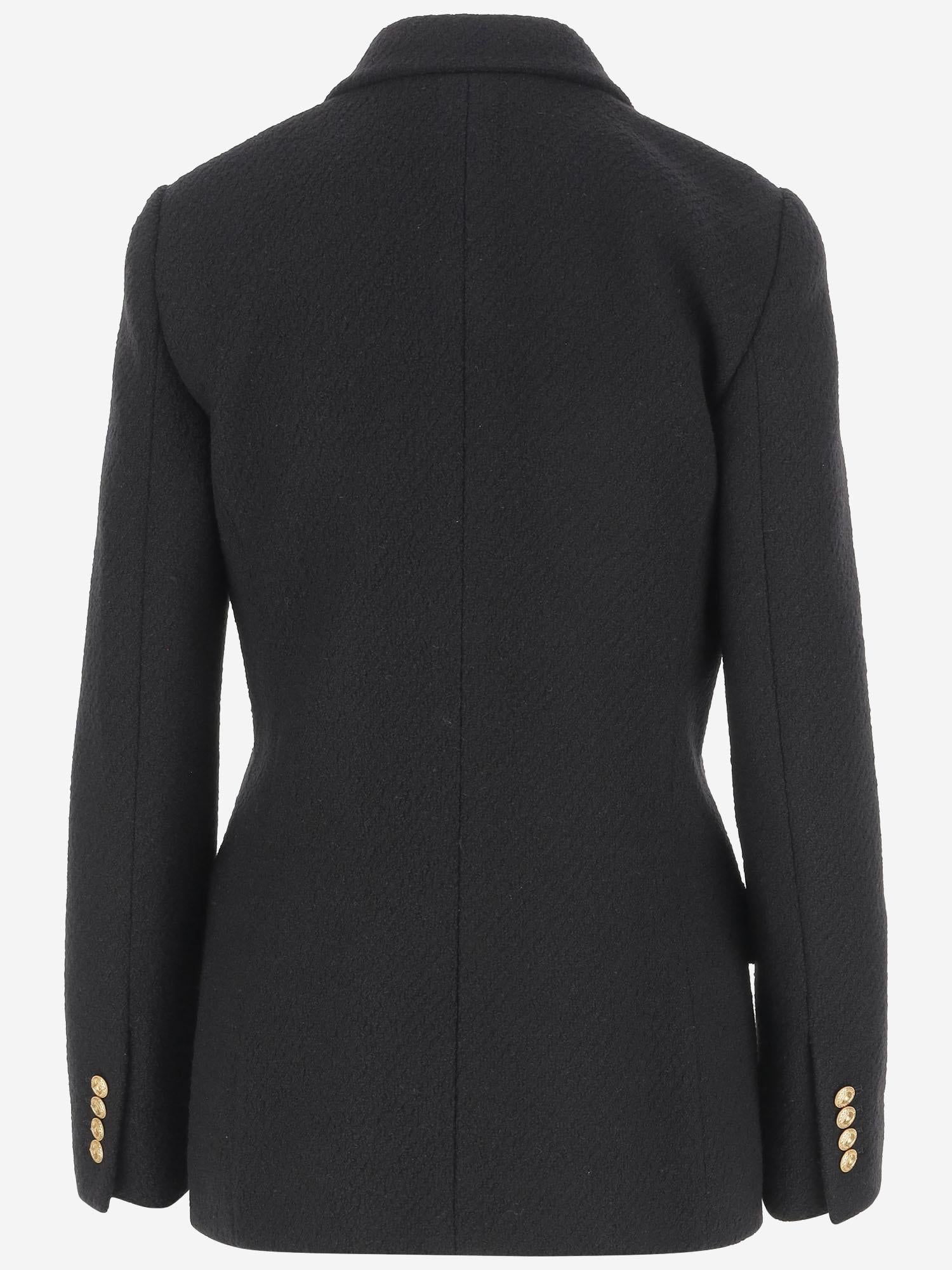 GIACCA DOPPIOPETTO IN LANA BOUCLÉ CH25AVE22935 001 CHLOE 