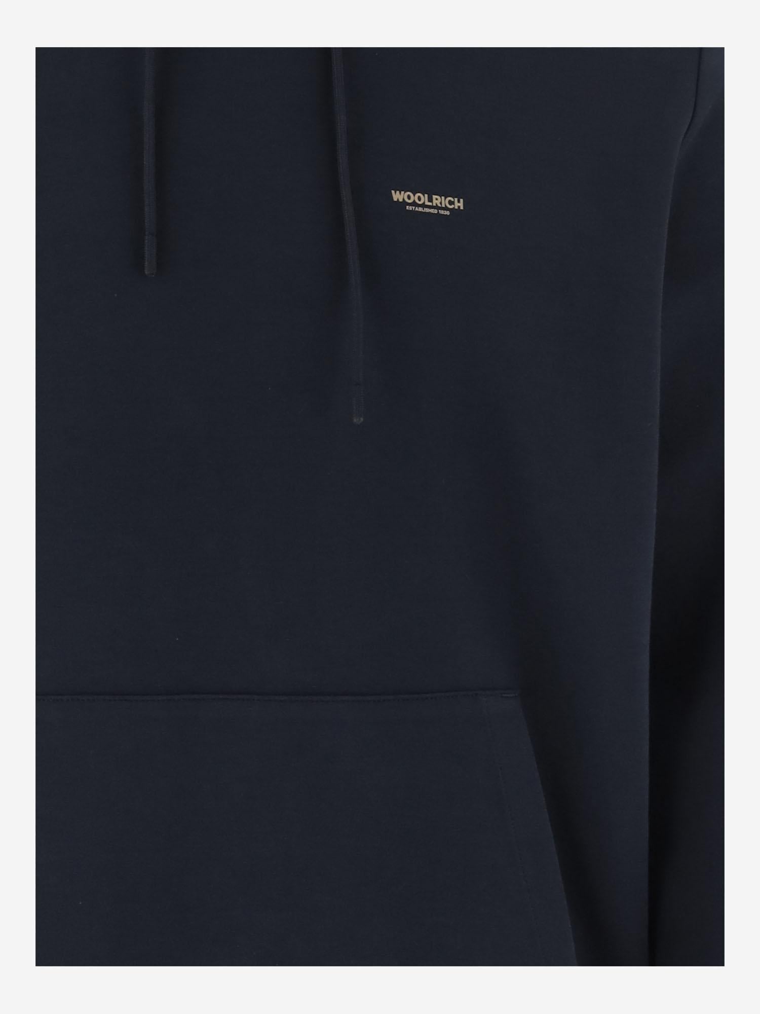 FELPA IN MISTO COTONE STRETCH CON LOGO CFWOSW2002MRUT5195 3989 WOOLRICH 