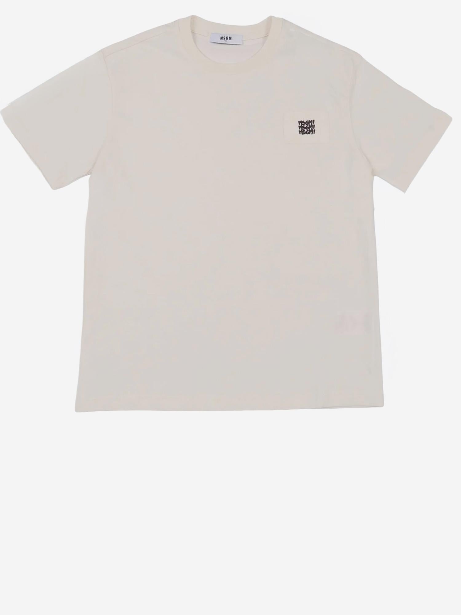 T-SHIRT IN COTONE CON LOGO S6MSJBTH226 013 MSGM KIDS 