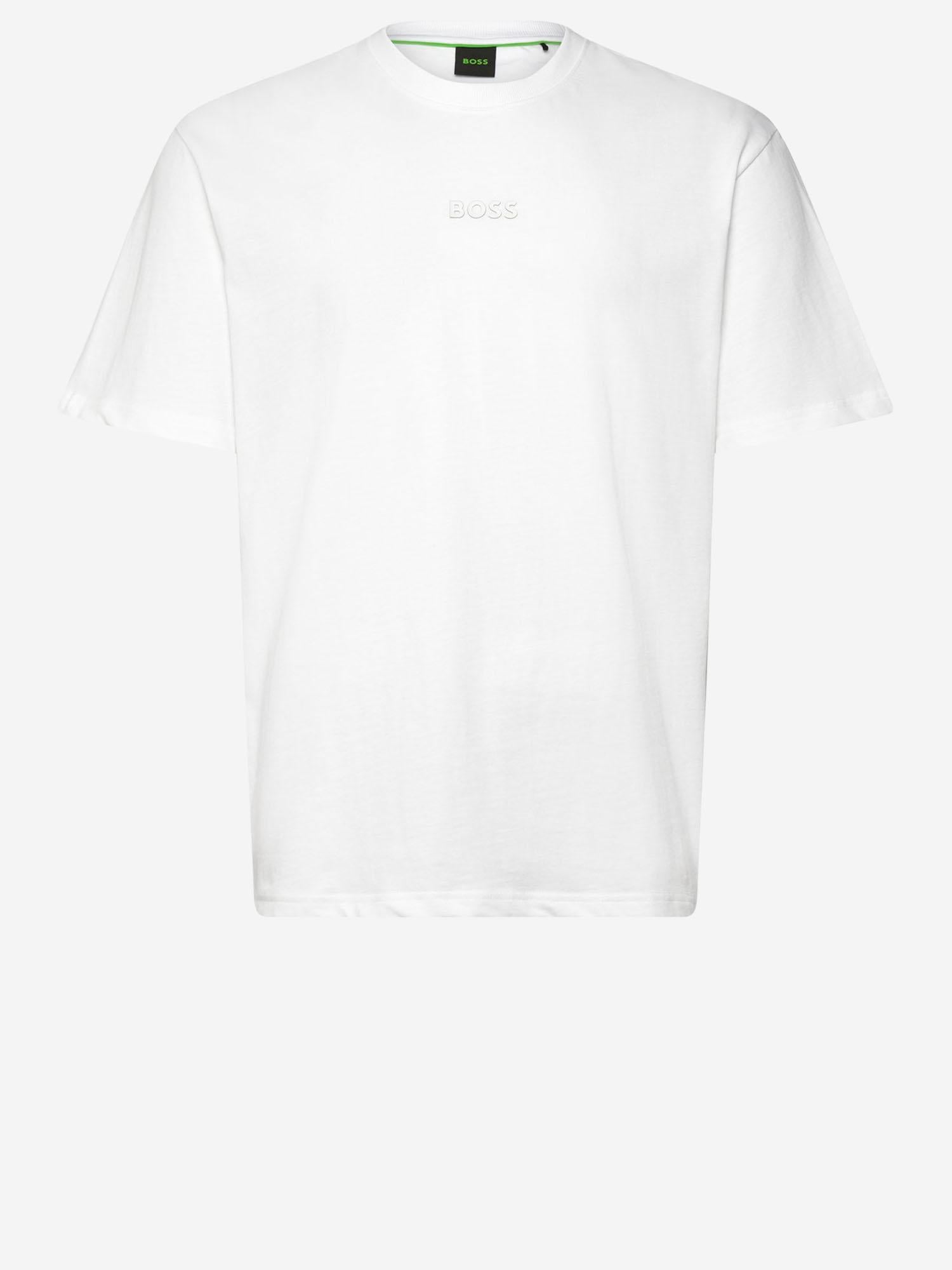 T-SHIRT IN COTONE CON LOGO 50519368 100 HUGO BOSS 