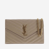 PORTAFOGLIO CASSANDRE IN PELLE 377828 BOW012721 SAINT LAURENT 