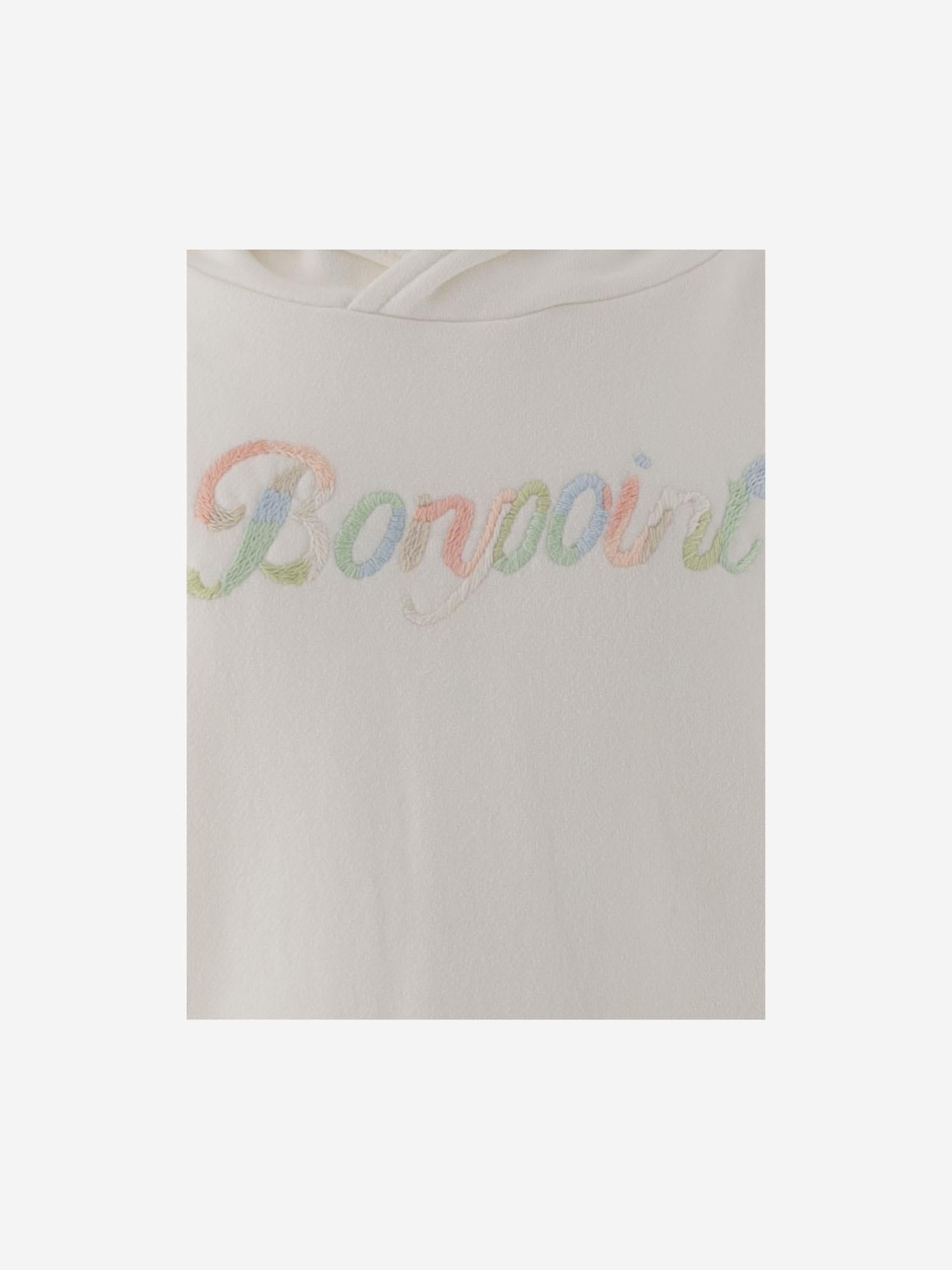 Felpa in cotone con logo S05GSWK00007 102 BONPOINT KIDS 