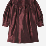 Abito Jeanne in seta ricamata e arricciata W05GDRW00002 052B BONPOINT KIDS 