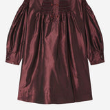 Abito Jeanne in seta ricamata e arricciata W05GDRW00002 052B BONPOINT KIDS 