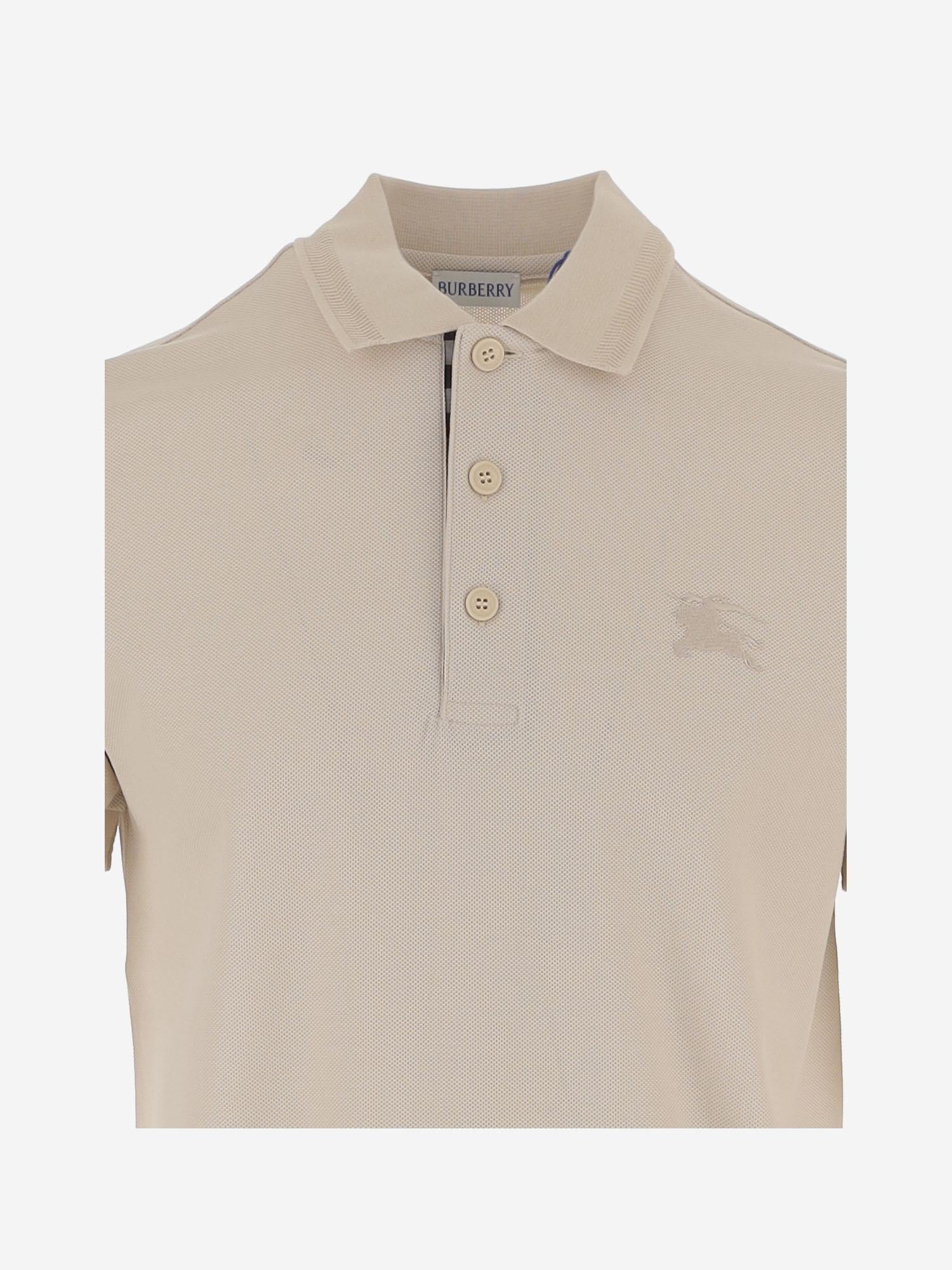 POLO IN COTONE CON LOGO 8126921 CLAM BURBERRY 