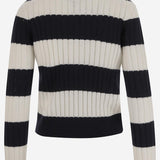MAGLIONE IN LANA E CASHMERE CON MOTIVO A RIGHE ALFEO 019 MAX MARA 