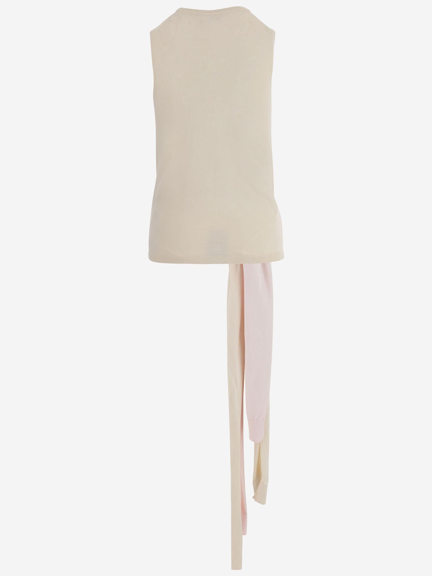 MAGLIA SMANICATA IN COTONE E CASHMERE KW1455 YN0459006 JW ANDERSON 