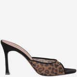 Mules Alexa in mesh ALEXAMESHSLIPPER LEOPARD AMINA MUADDI 