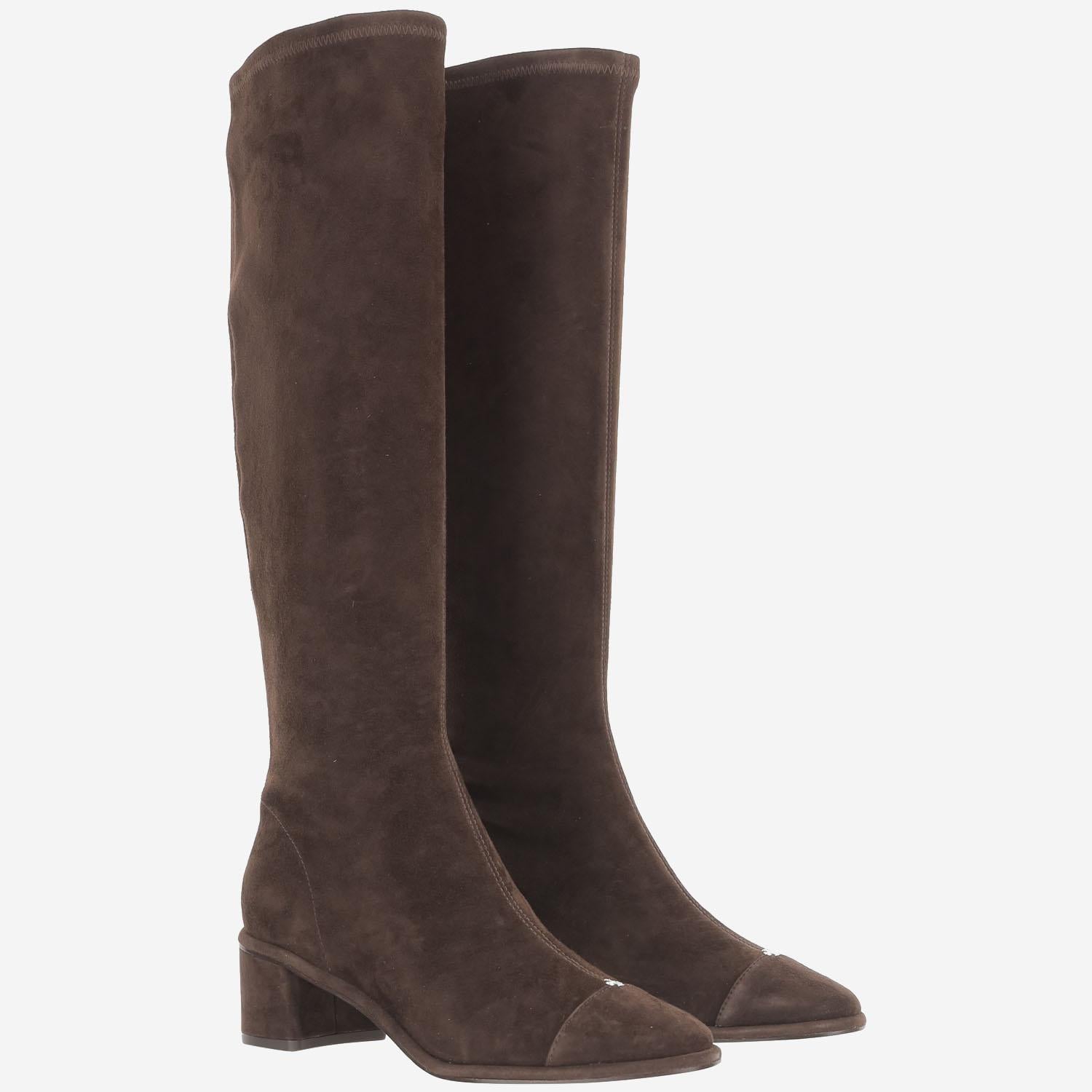 STIVALI IN PELLE SCAMOSCIATA 179198 200 TORY BURCH 