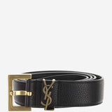 CINTURA IN PELLE CASSANDRE 634437 DTI0W1000 SAINT LAURENT 