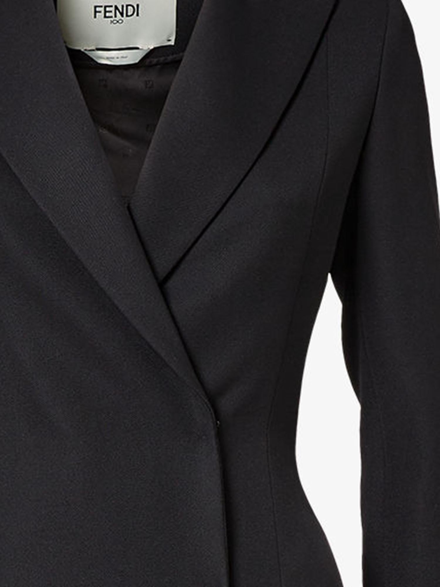 Cappotto in lana Grain de Poudre FF6158 AJYFF0GME FENDI 