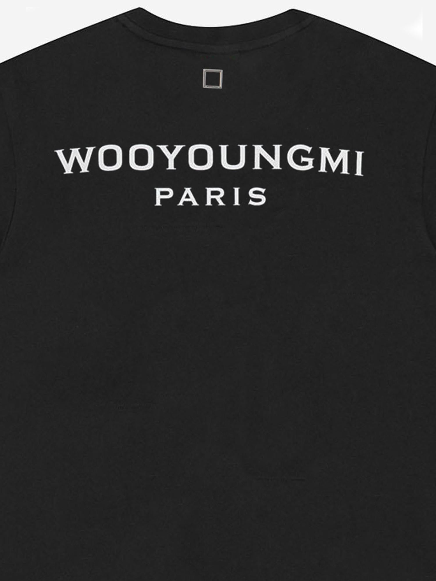 T-shirt in cotone con stampa W261TS07 708B WOOYOUNGMI 
