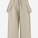 PANTALONI JUMPER IN COTONE E LINO HPS25B2335W173 PLASTER LAUREN MANOOGIAN 