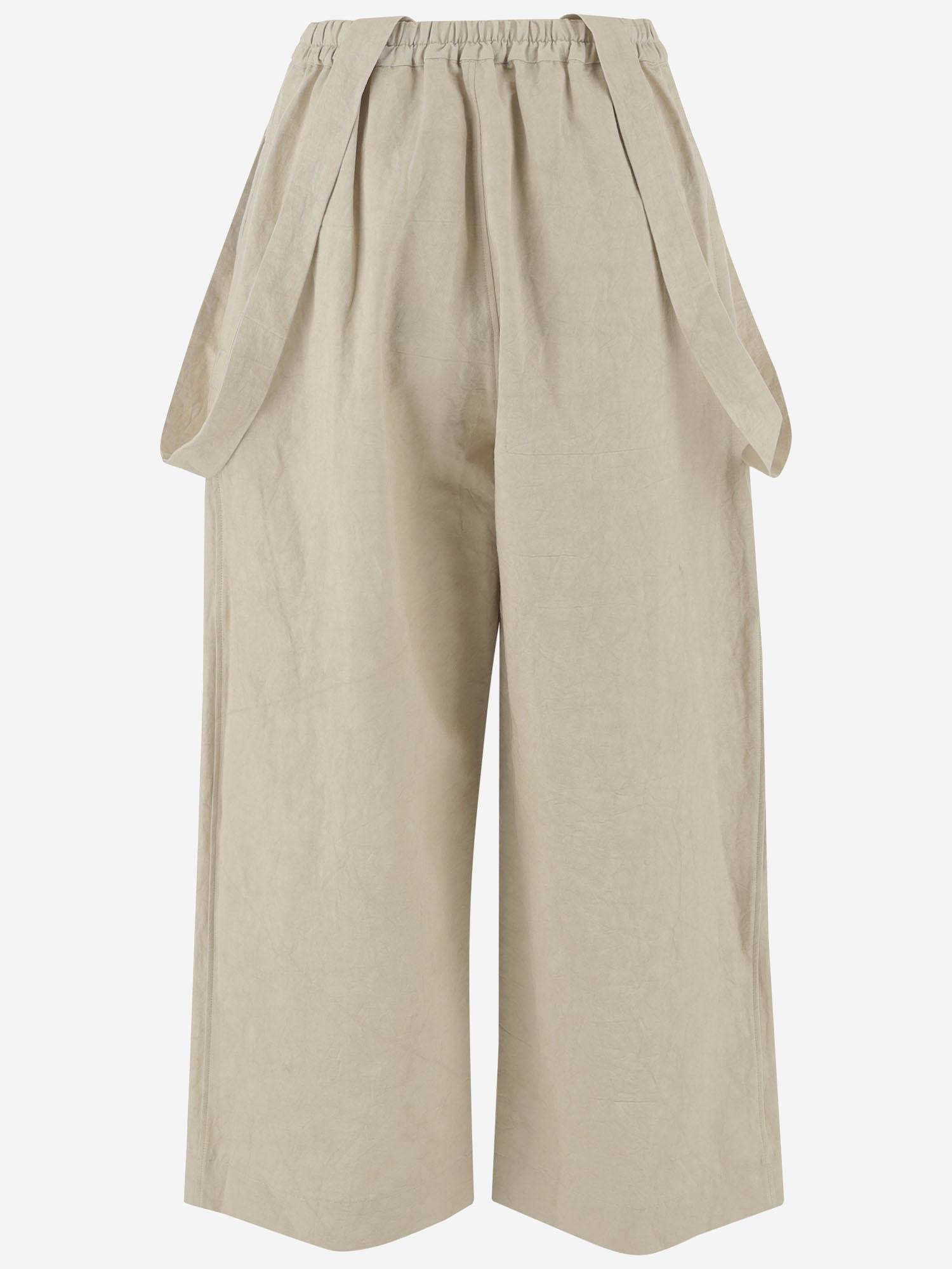 PANTALONI JUMPER IN COTONE E LINO HPS25B2335W173 PLASTER LAUREN MANOOGIAN 