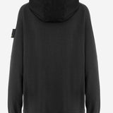 FELPA CON ZIP IN LANA MERINO PMG28 BLACK PREMIATA 