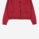 CARDIGAN IN LANA CON LOGO JFG233 AUKUF1SAY FENDI KIDS 