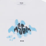 T-SHIRT IN COTONE CON LOGO S6MSJBTH195 001 MSGM KIDS 