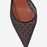 Holli slingback in tessuto HOLLILACESLING BLACK AMINA MUADDI 