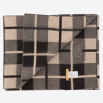 SCIARPA CON MOTIVO A QUADRI IN LANA E CASHMERE A25319AL BRCDUN GUEST IN RESIDENCE 