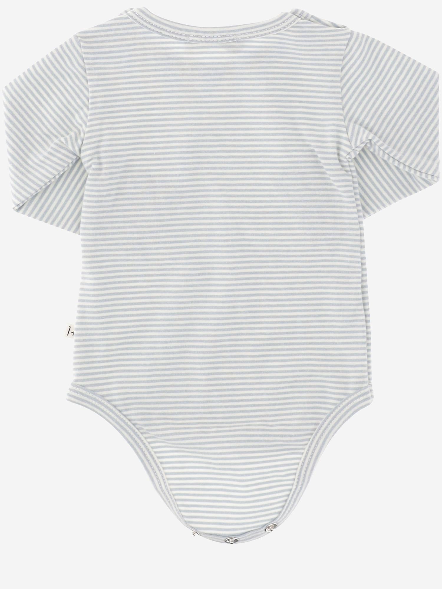 BODY A RIGHE IN COTONE STRETCH 25W020 NUVOLA 1+ IN THE FAMILY KIDS 