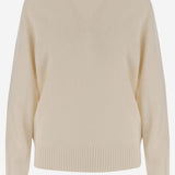 MAGLIONE IN CASHMERE 6252K21148 ECRU CARVEN 