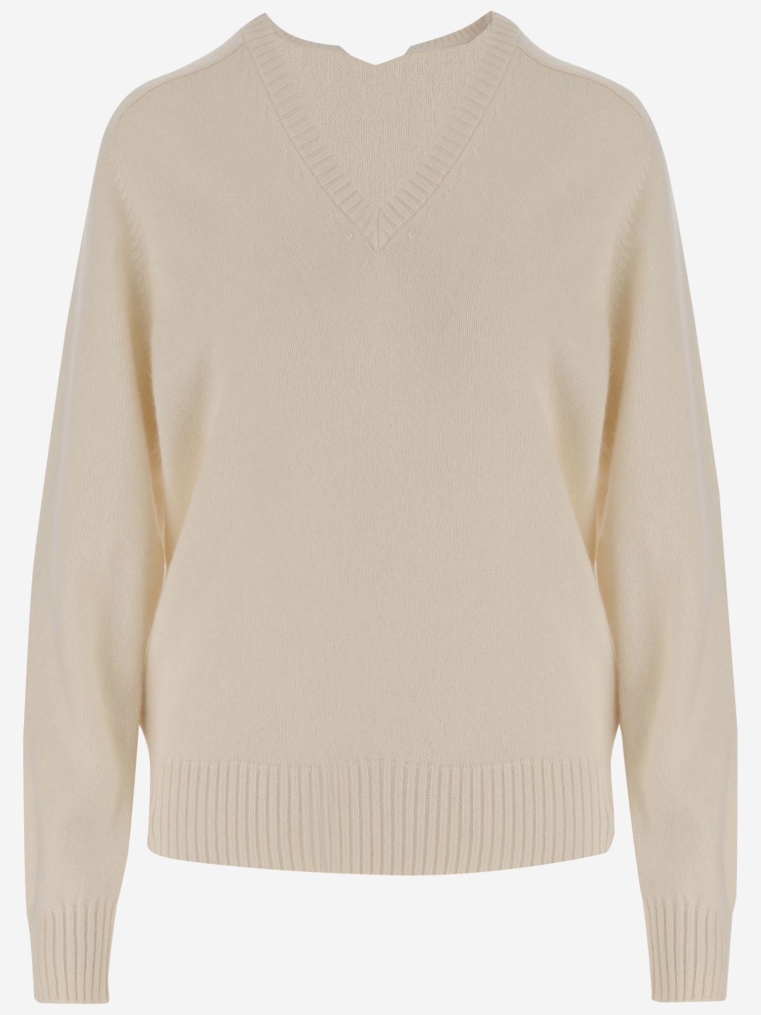 MAGLIONE IN CASHMERE 6252K21148 ECRU CARVEN 