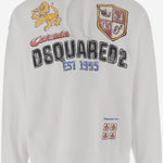 FELPA IN COTONE CON STAMPA S74GU0901 S25030100 DSQUARED2 