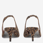 SLINGBACK ANOK IN SUEDE ANOKSLING LEOPARD AMINA MUADDI 