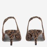 SLINGBACK ANOK IN SUEDE ANOKSLING LEOPARD AMINA MUADDI 