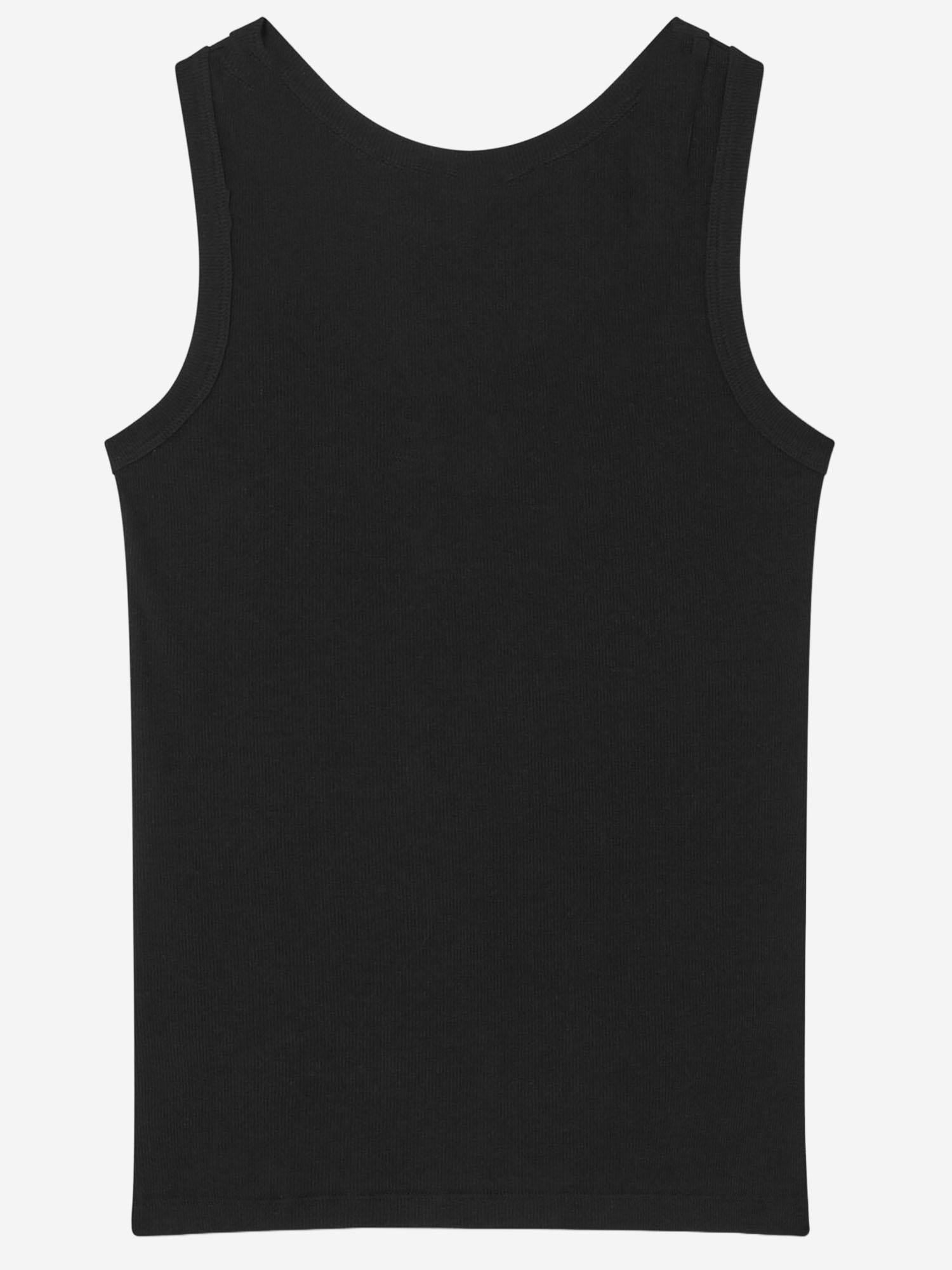 CANOTTA IN COTONE STRETCH CON LOGO 1023210 1A172221B000 VERSACE 