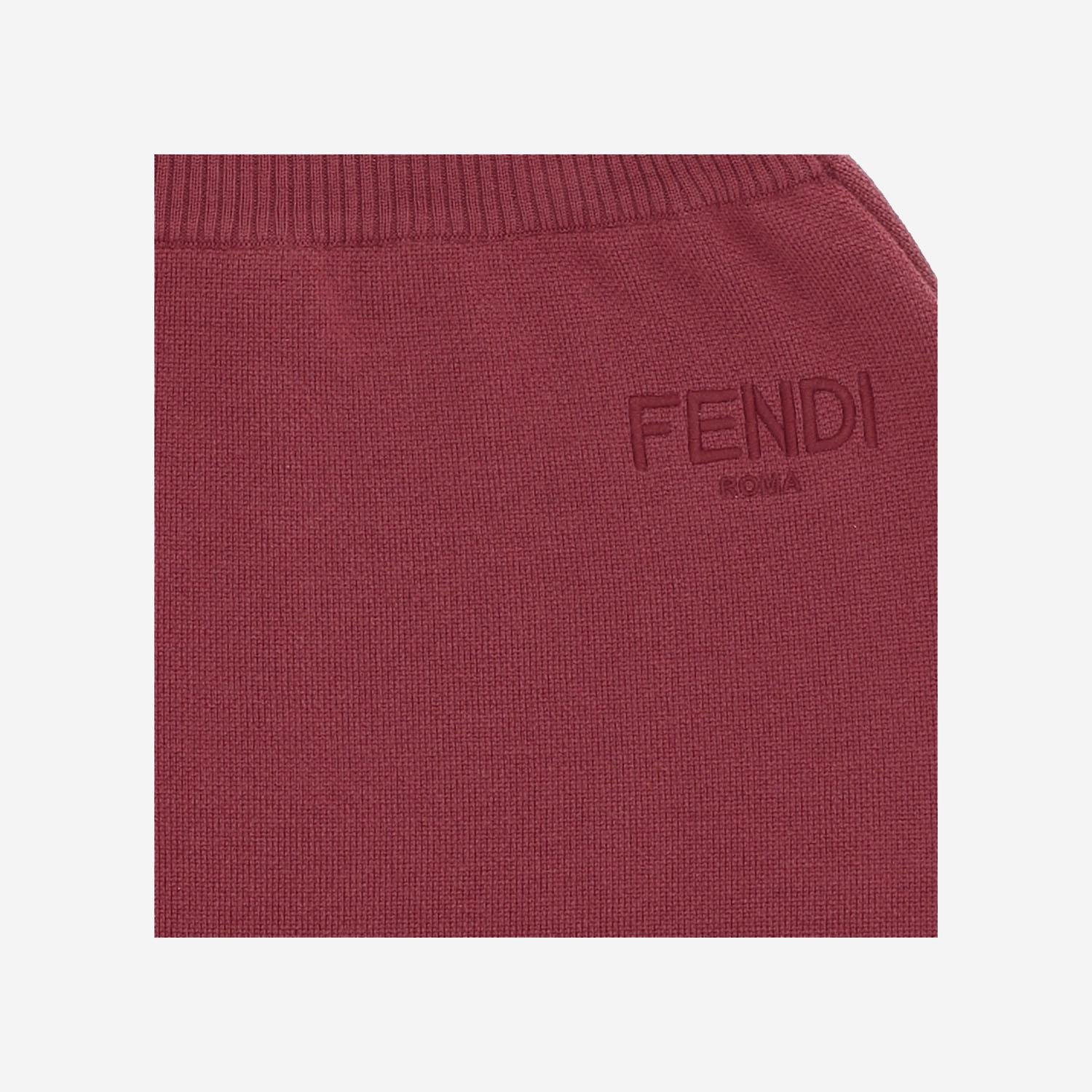 GONNA IN LANA CON LOGO JFG234 AUKUF1SAY FENDI KIDS 