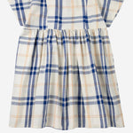 ABITO IN COTONE CON MOTIVO A QUADRI B126AC105 OFFWHITE BOBO CHOSES KIDS 