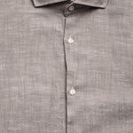CAMICIA IN COTONE E LINO 50539775 237 HUGO BOSS 