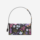 Borsa a spalla in tessuto moiré con stampa Papier Floral 8W0B0T31 QLZN96 VALENTINO GARAVANI 
